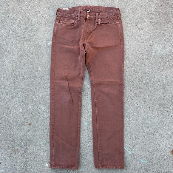 Vintage J Crew 484 Jeans made in USA milk chocolate size 31 - Picture 8 of 11